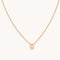 U Initial Pendant Necklace in Gold