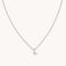L Initial Pendant Necklace in Silver
