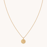 Pisces Zodiac Pendant Necklace in Gold