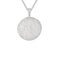 Pisces Zodiac Pendant Necklace in Silver back of pendant