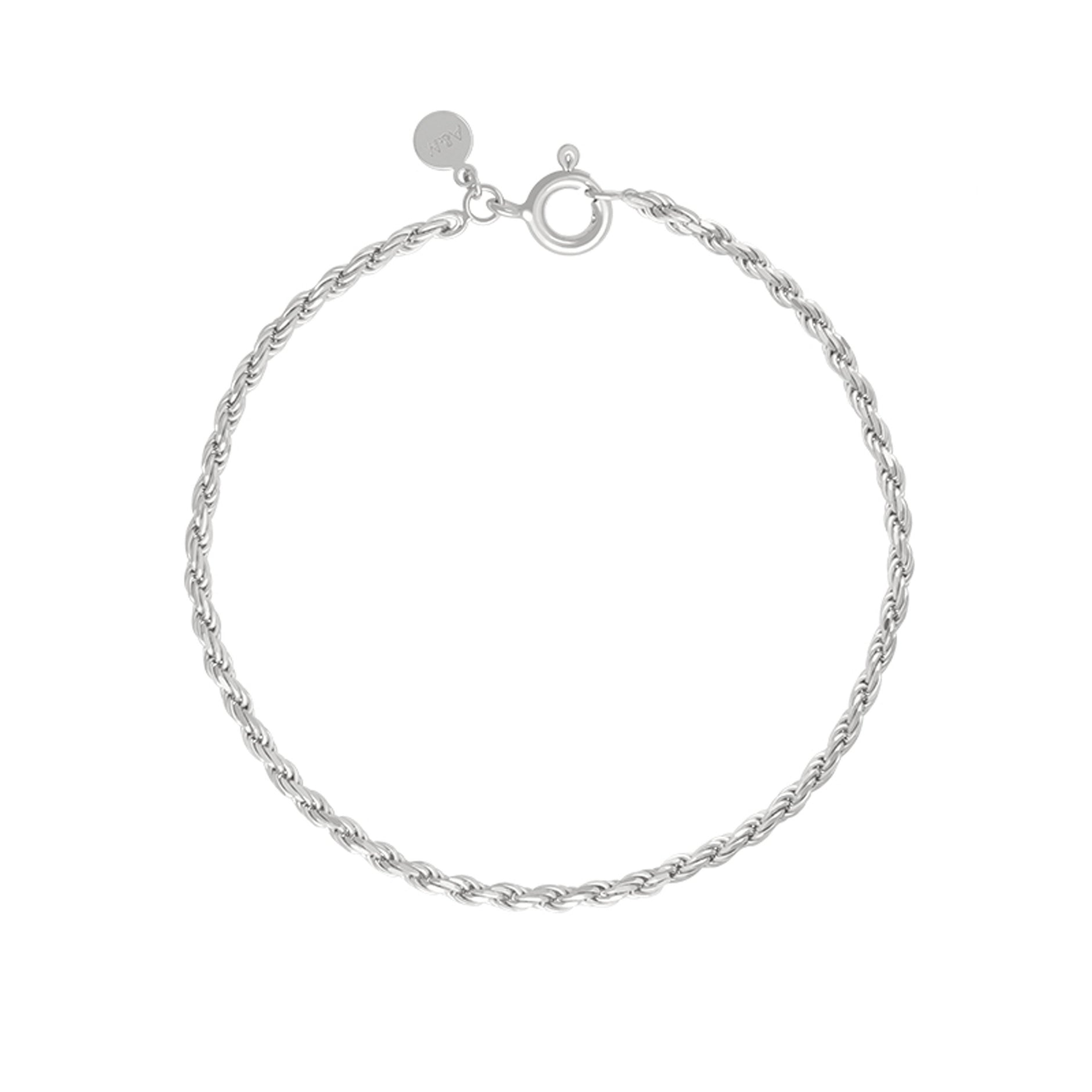 Rope Chain Bracelet in Silver