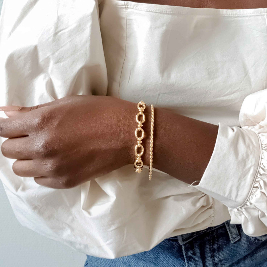 ROPE CHAIN BRACELET IN GOLD