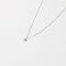 Twilight Pendant Necklace in Solid White Gold flat lay
