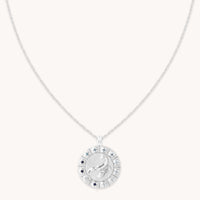 Scorpio Bold Zodiac Pendant Necklace in Silver