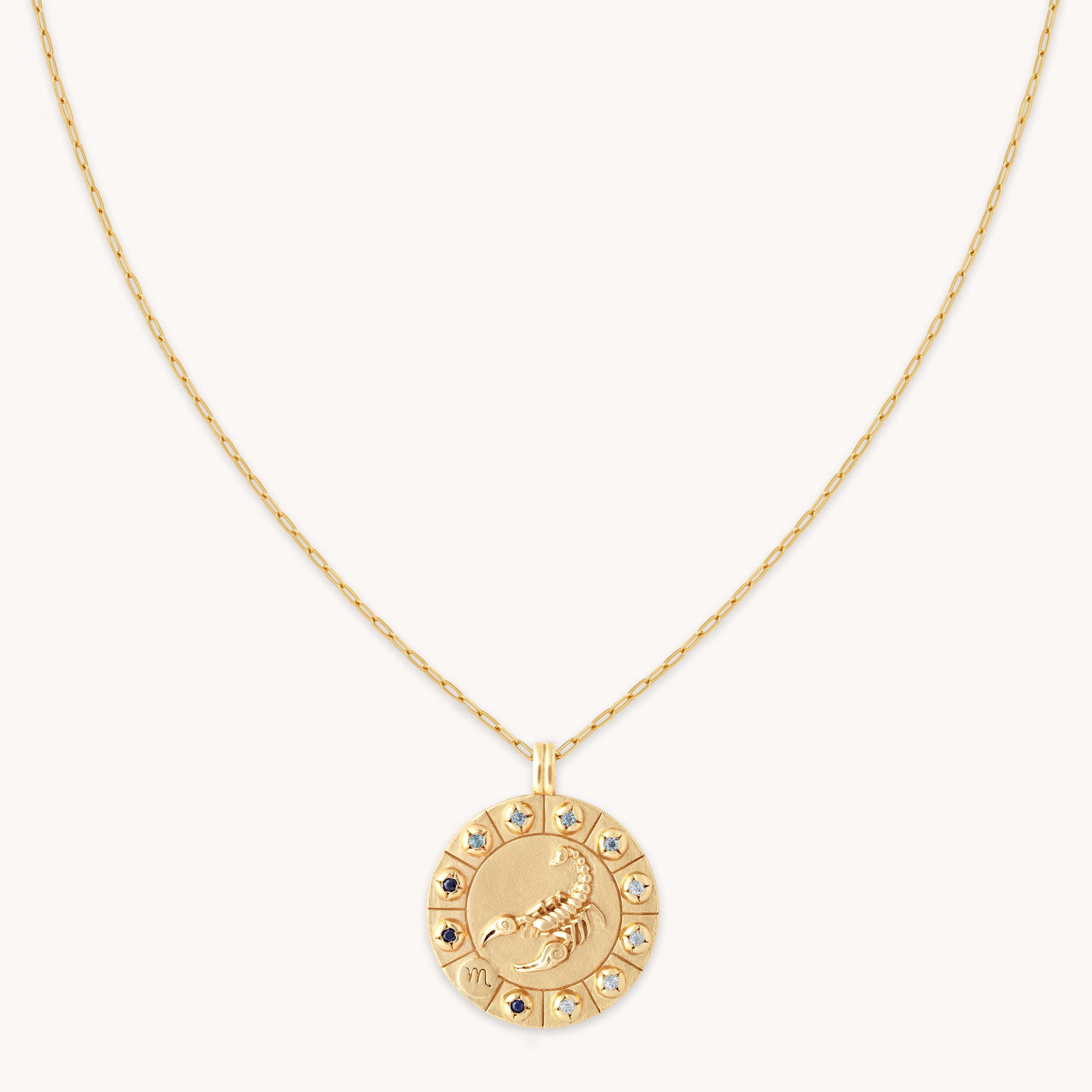 Vintage Belgian Capricorn 14k Gold Zodiac Charm Pendant