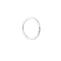 Solid White Gold Simple Piercing Hoop