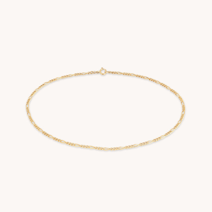 Soho Chain Anklet in Solid Gold