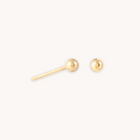 Small Ball Stud Earrings in Solid Gold cut out