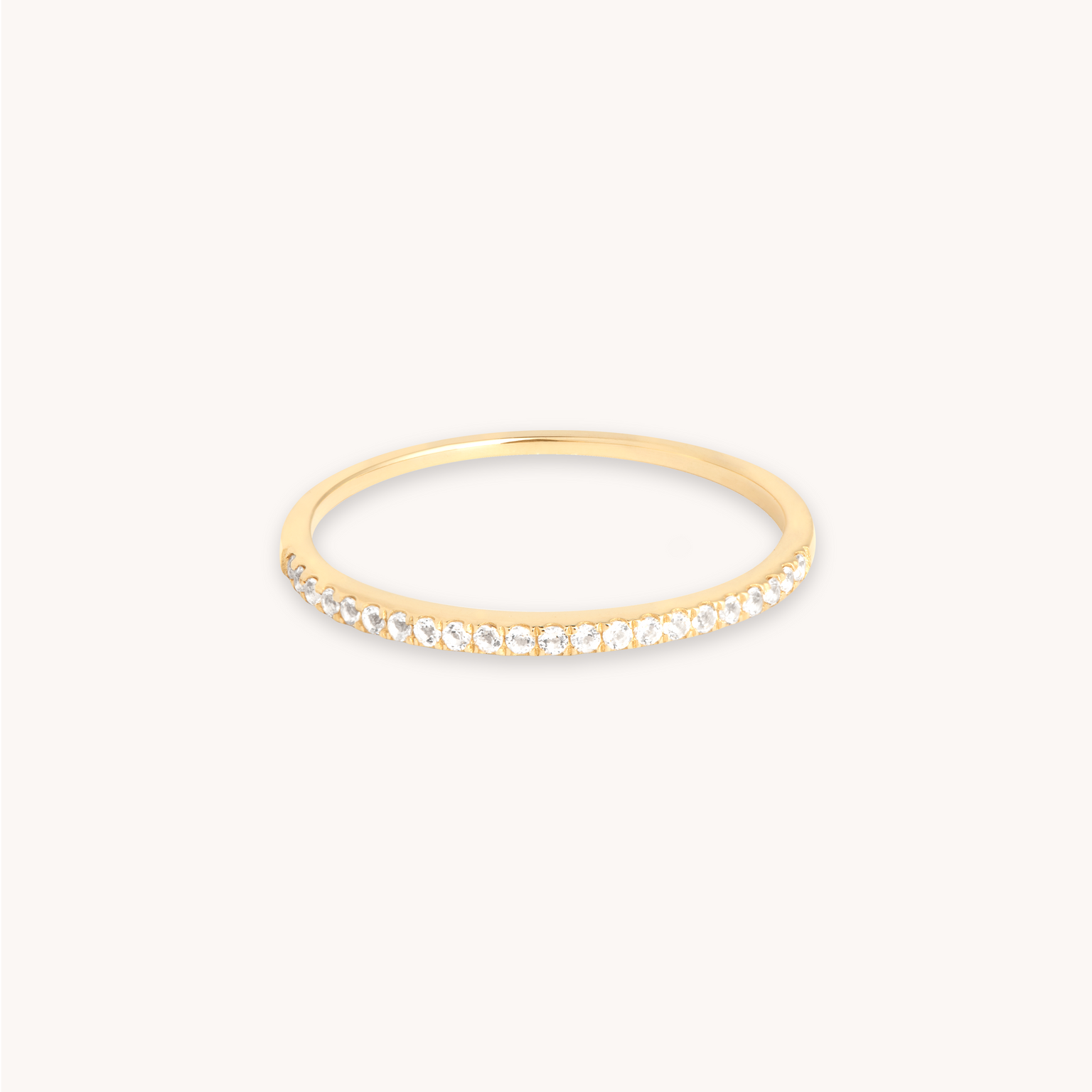 Topaz Eternity Ring in Solid Gold with 14CT solid gold label