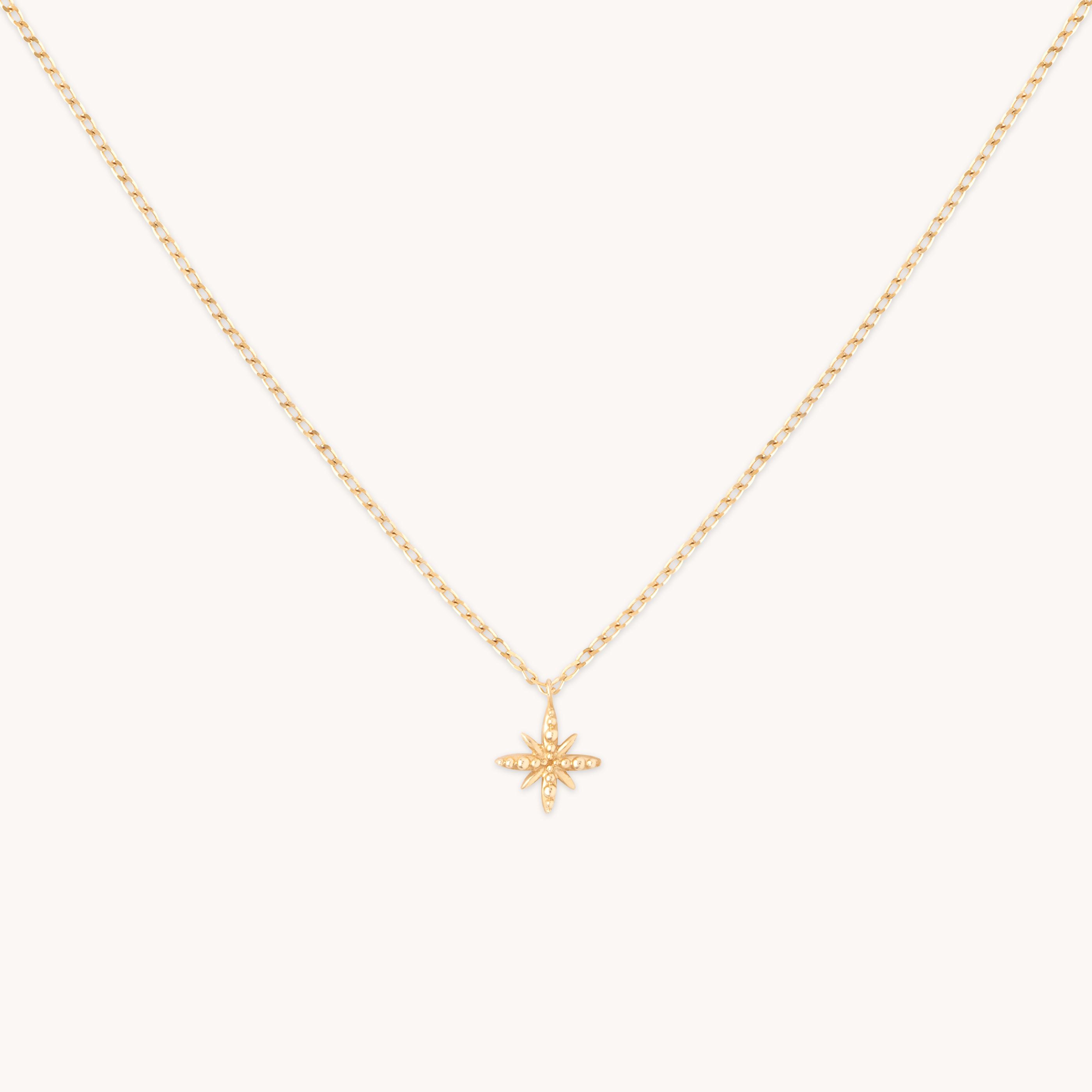 Twilight Pendant Necklace in Solid Gold cut out