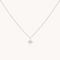 Twilight Pendant Necklace in Solid White Gold with 14CT solid gold label