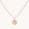 Pisces Zodiac Pendant Necklace in Rose Gold