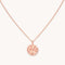 Sagittarius Zodiac Pendant Necklace in Rose Gold