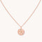 Taurus Zodiac Pendant Necklace in Rose Gold