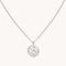 Aries Zodiac Pendant Necklace in Silver