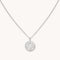 Libra Zodiac Pendant Necklace in Silver