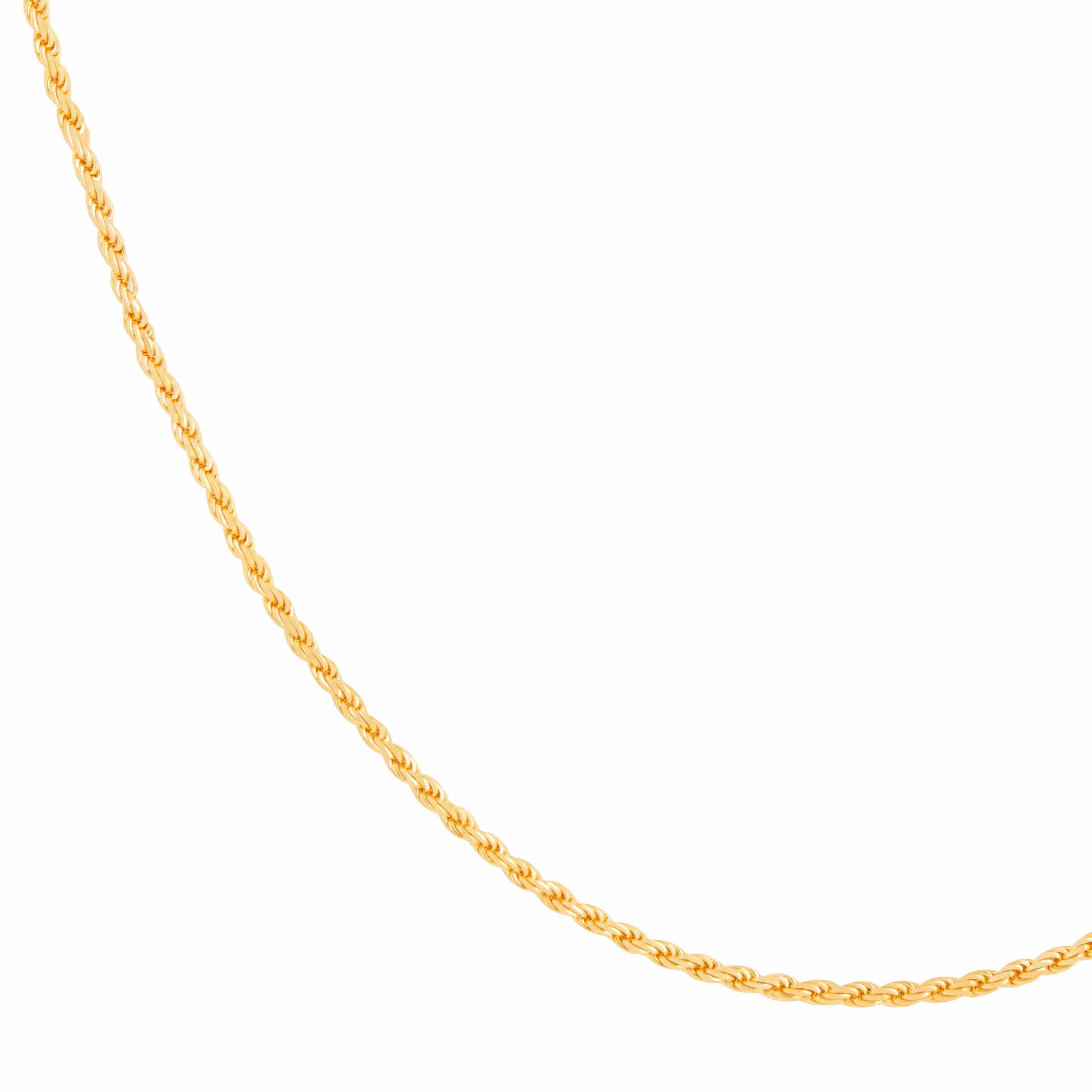 Rope Chain Necklace in Gold
