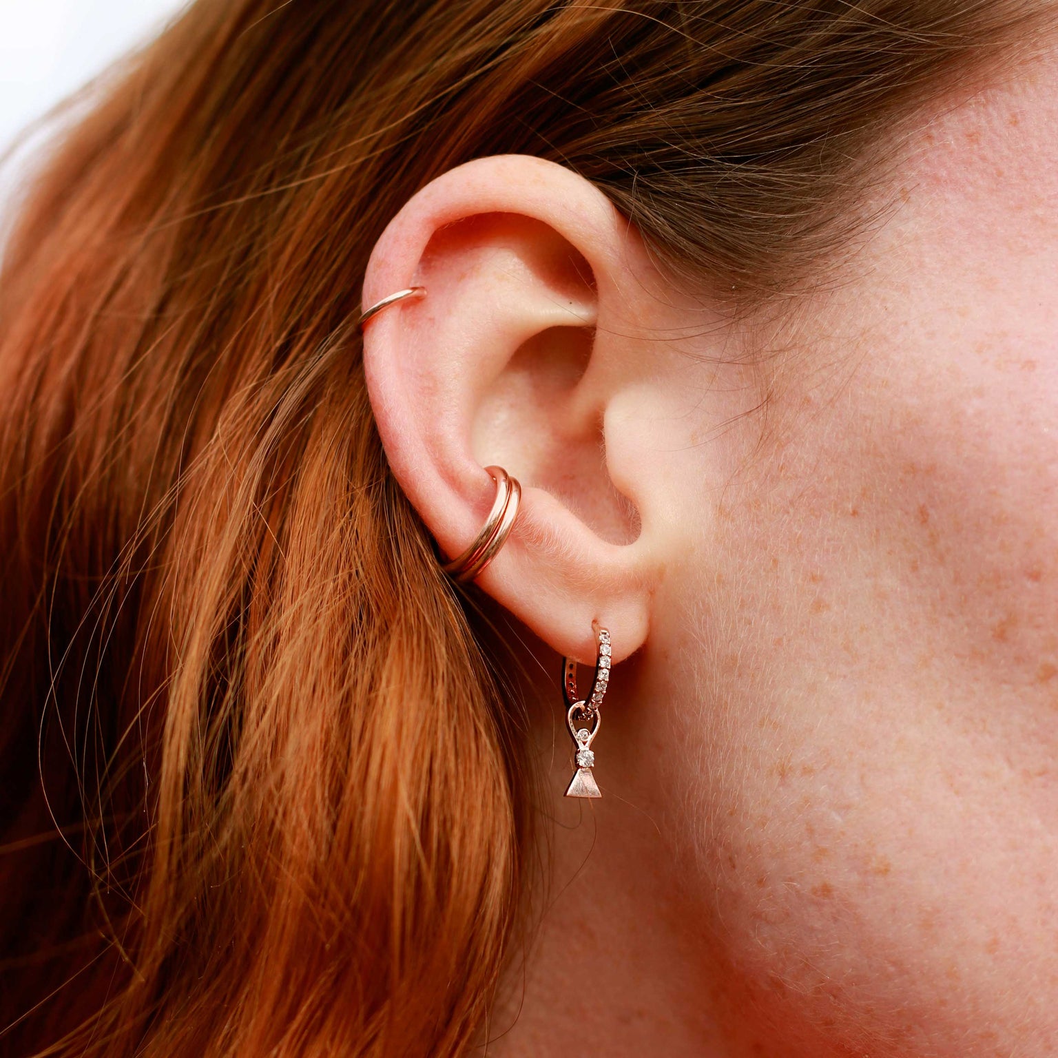 Basic Ear Cuff in Rose Gold