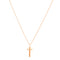 rose gold cross necklace