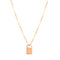 rose gold padlock necklace