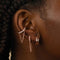 Crystal Chain Ear Cuff in Rose Gold