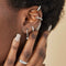 Crystal Ear Cuff in Silver