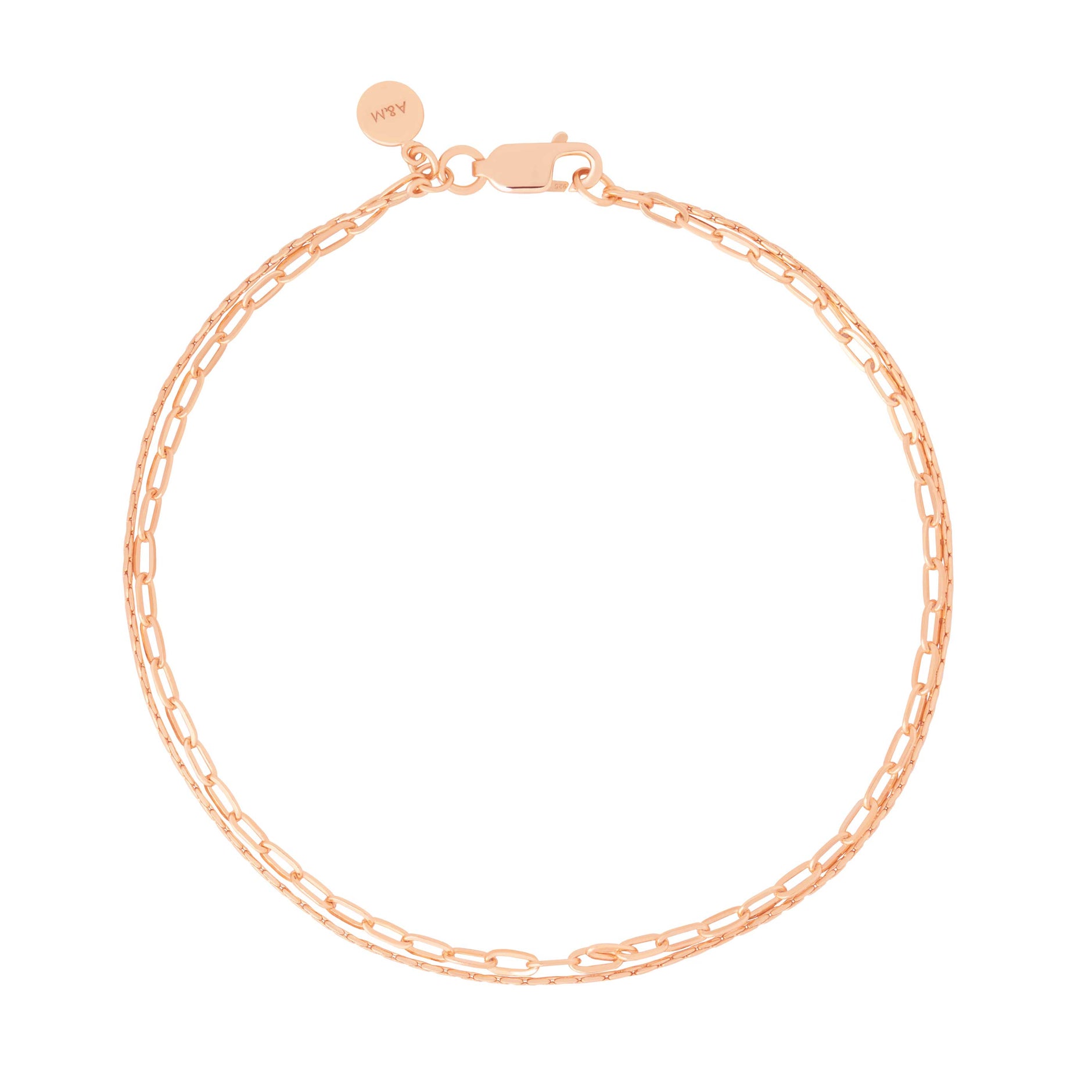 Double Chain Rose Gold Bracelet | Astrid & Miyu Bracelets