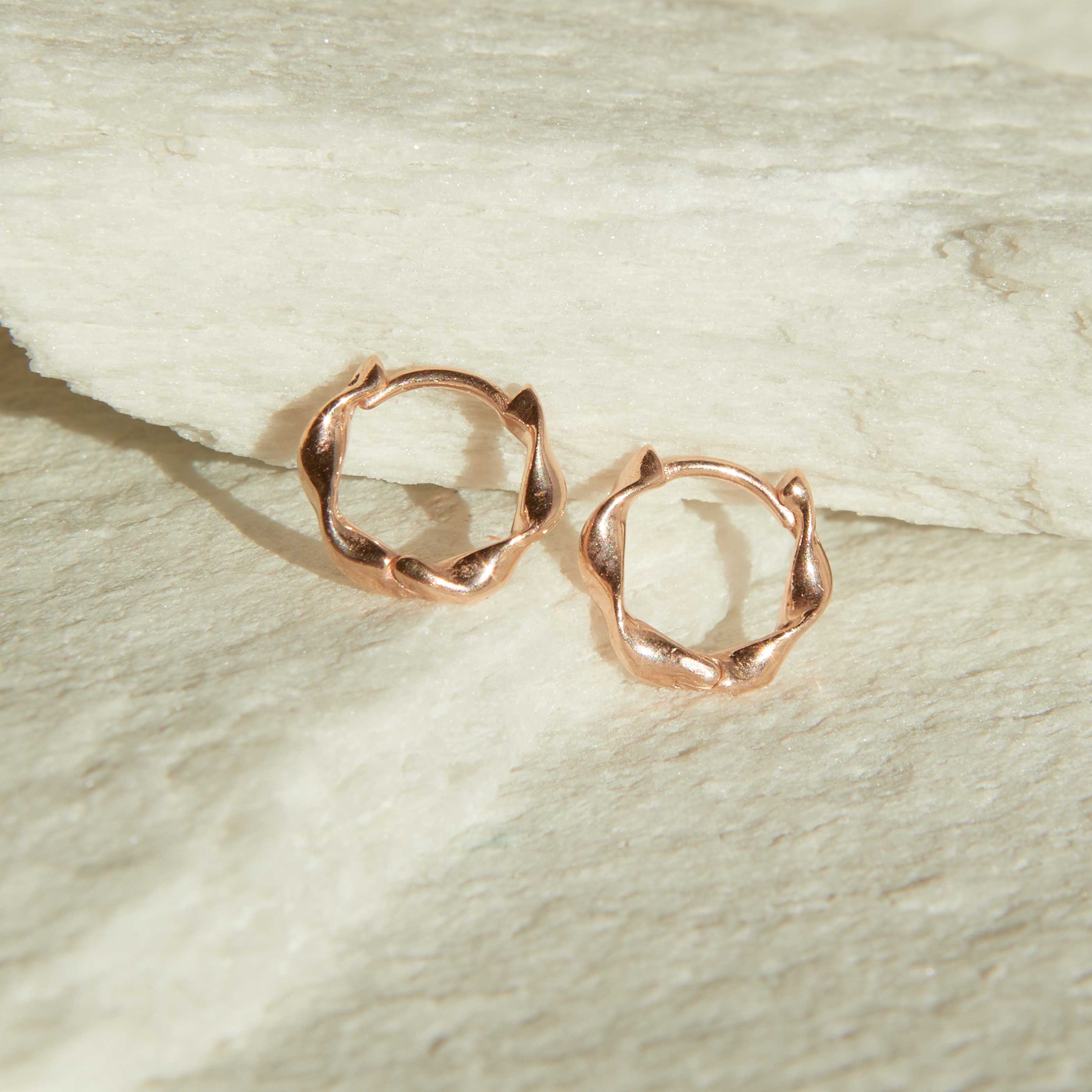 Elemental Huggies in Rose Gold