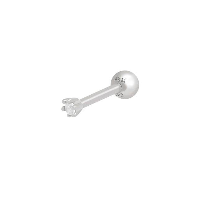 Flora Tiny Barbell in Silver