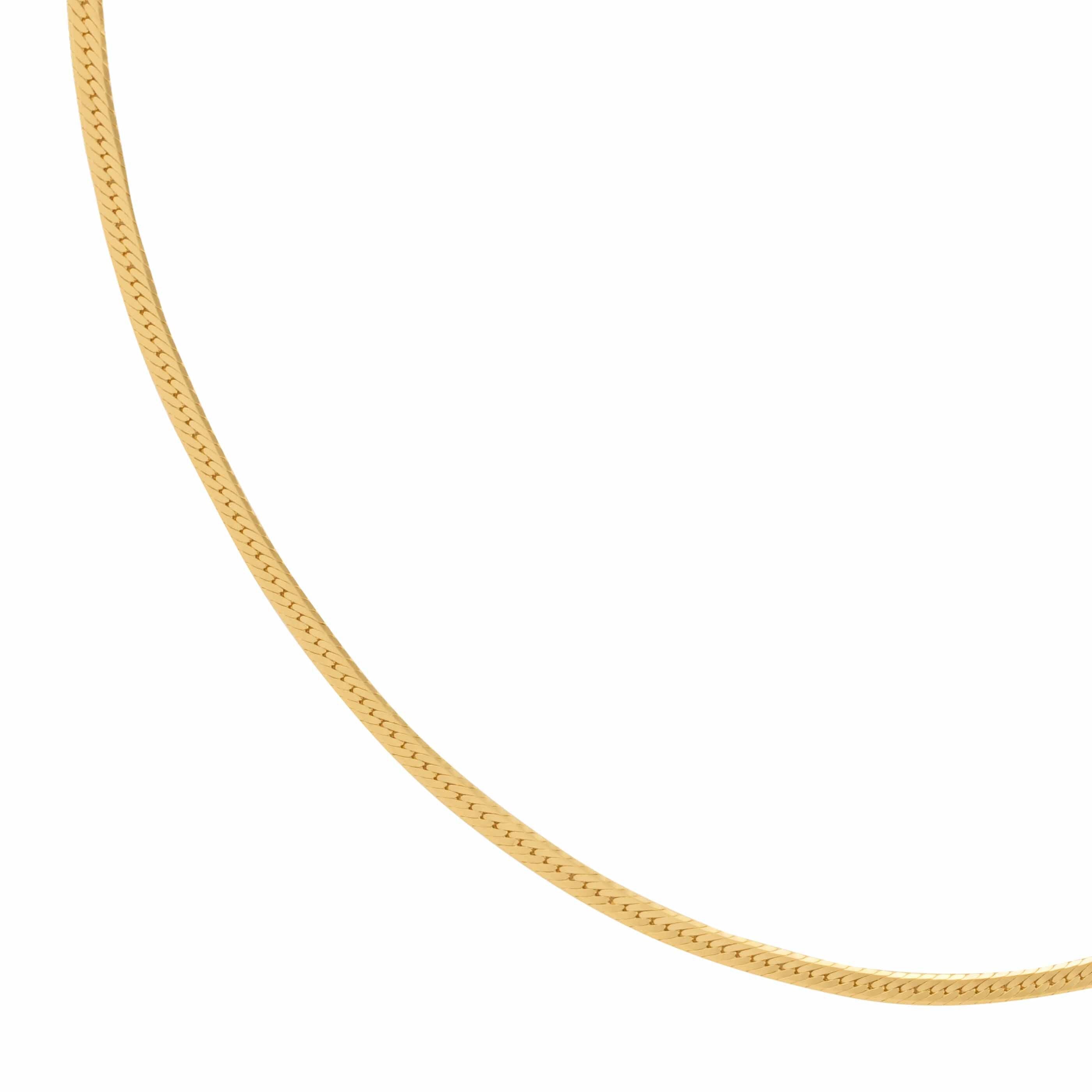 Snake Chain Gold Necklace | Astrid & Miyu