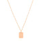 Rose gold large ID necklace