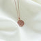 Libra Zodiac Pendant Necklace in Rose Gold