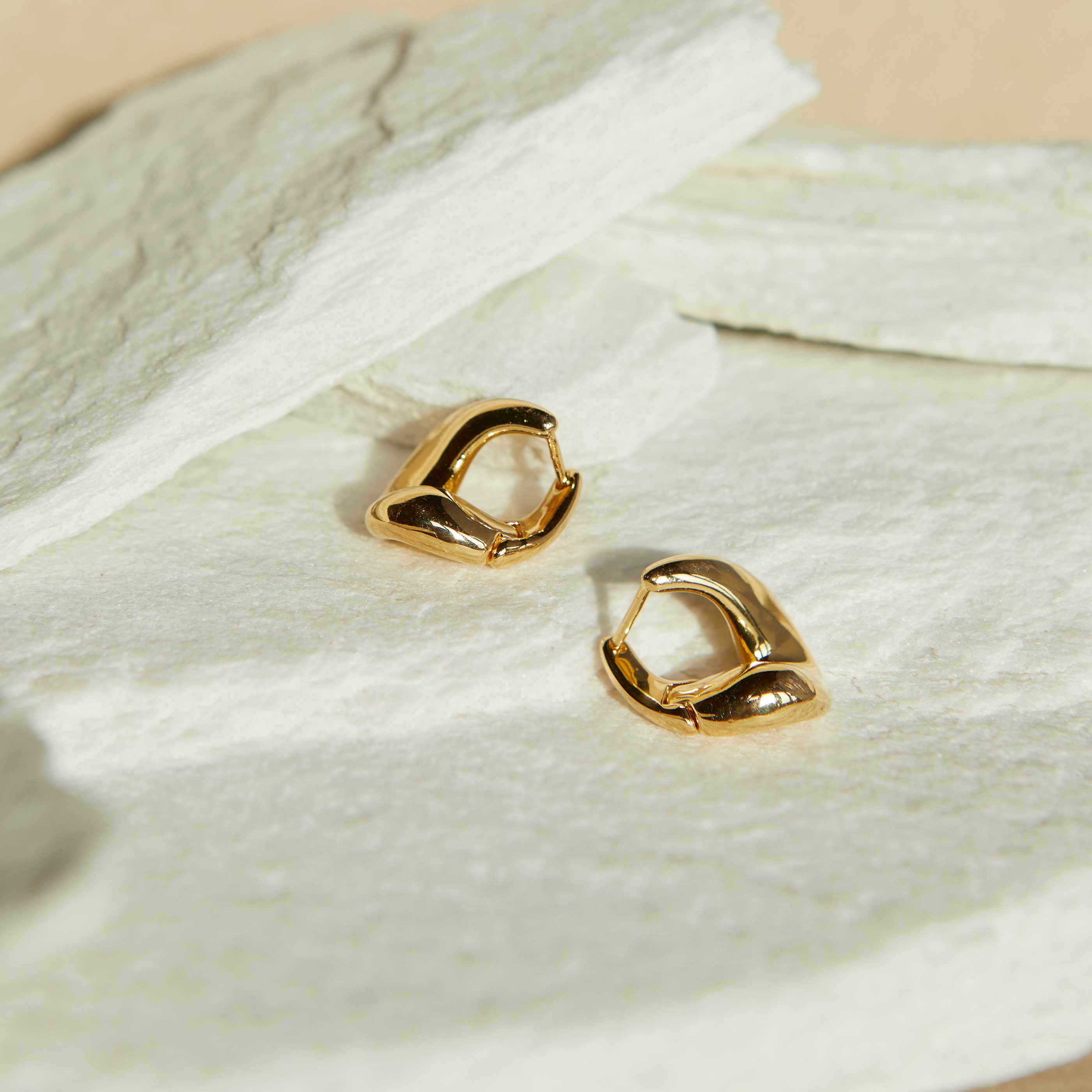 Molten Hoops in Gold