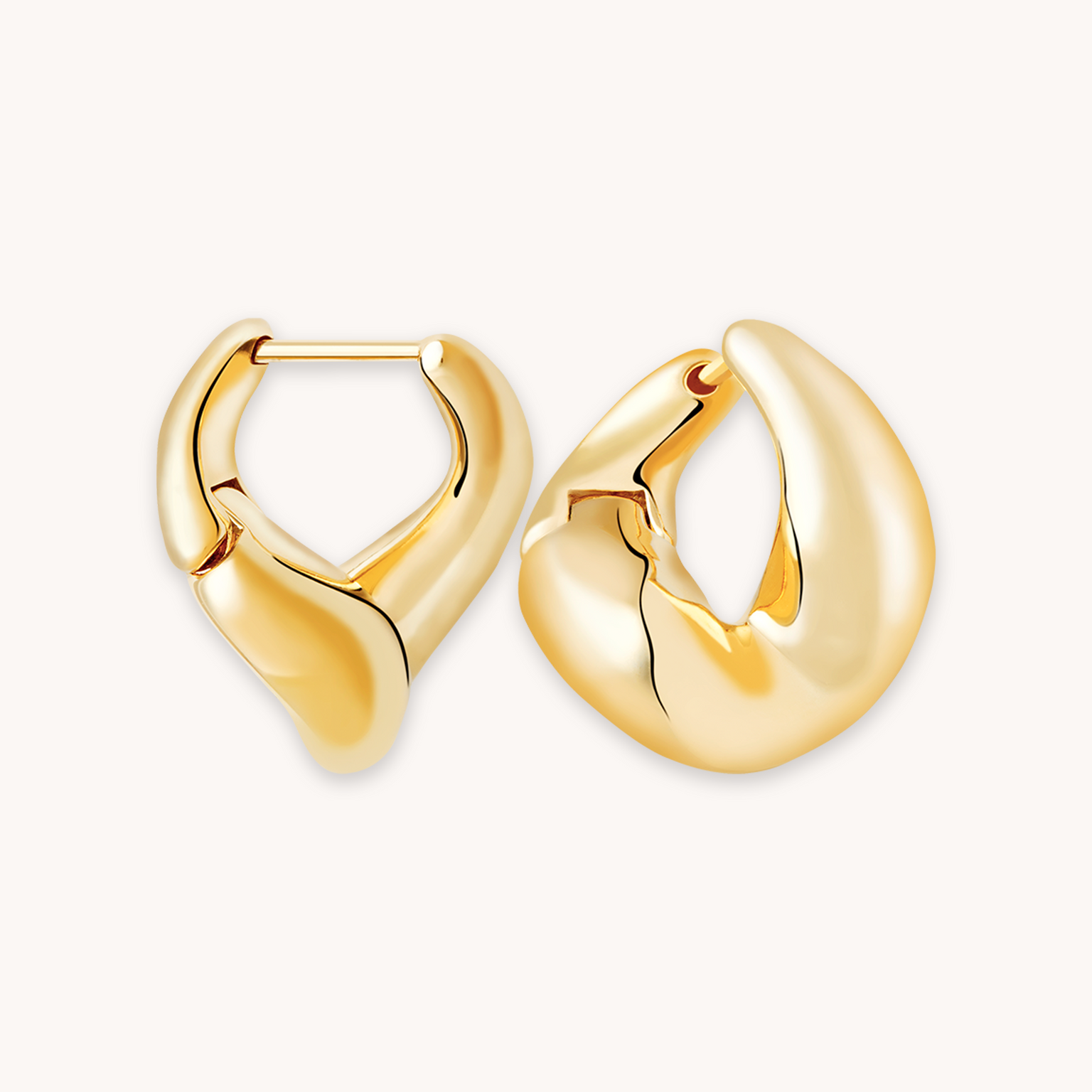 Molten Hoops in Gold