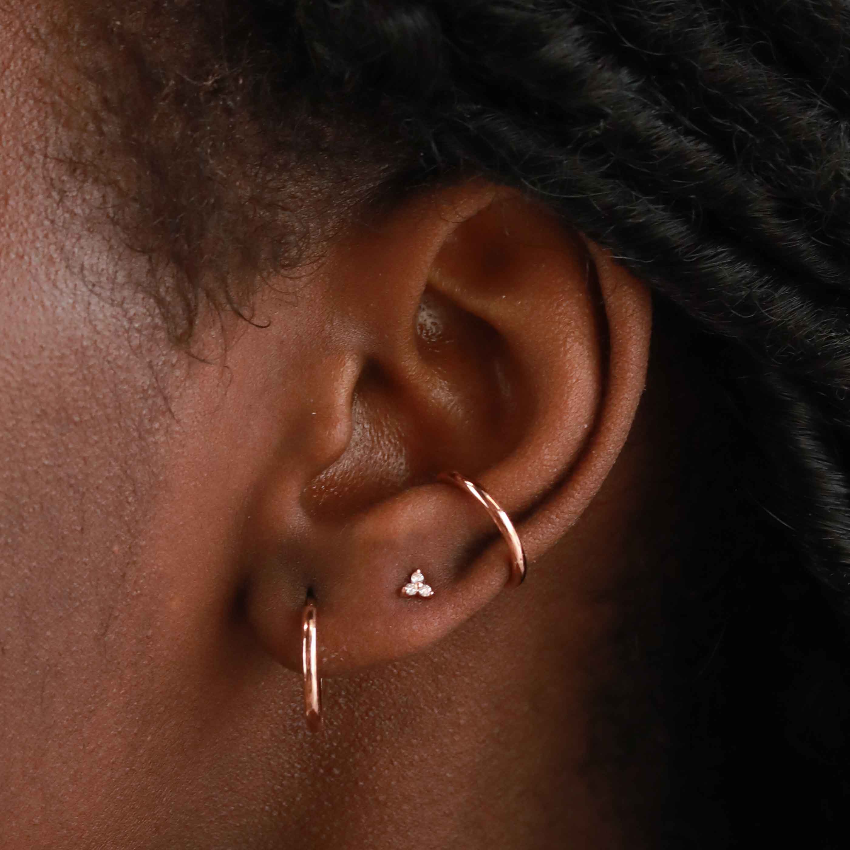 Basic Ear Cuff in Rose Gold