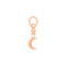 Star & Moon Earring Charm in Rose Gold