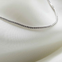 Tennis Chain Necklace in Silver