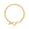 Wreath T-Bar Chunky Bracelet in Gold